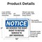 Signmission We Reserve The Right To Refuse Service To, 10 in W x Rectangle, Aluminum OS-2PACK-NS-A-710-L-18997 - alternate 2